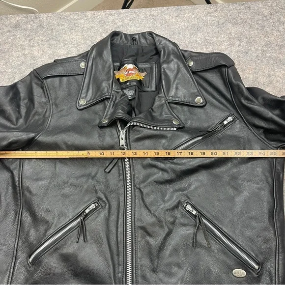 Harley-Davidson Black and Silver Bomber Jacket - Picture 6 of 9